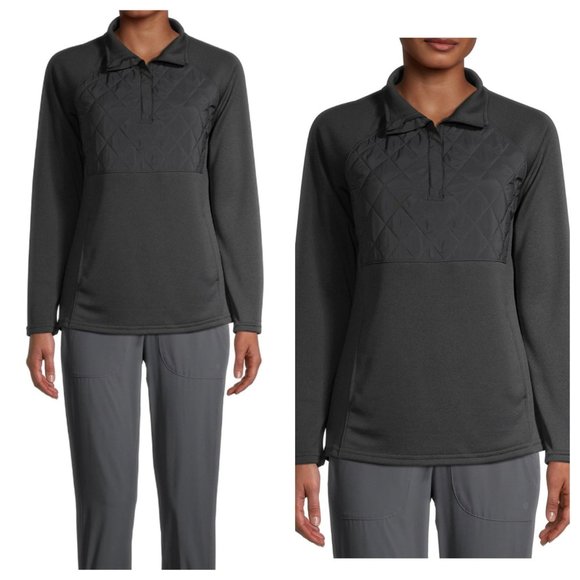 Avia Women’s Active 1/4 Zip Pullover Small, Moisture-Wicking Quilted Workout Top - Picture 1 of 6